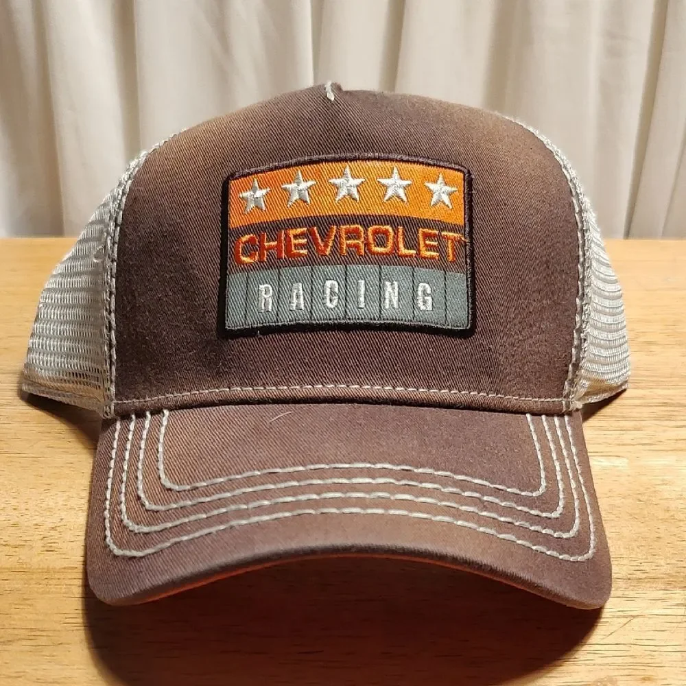 Chevrolet Racing Trucker Snapback Hat - New